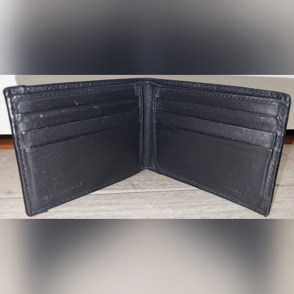 🎠Burberry Black/Beige Haymarket Check Bi-fold Wallet - Picture 7 of 11